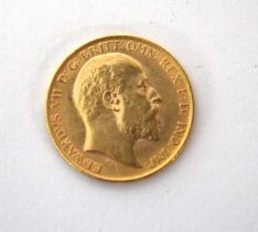 Edward VII 1905 gold half sovereign