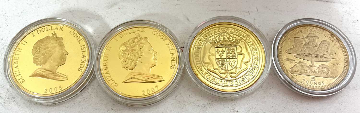 4 proof gilt silver coins including, Princess Diana (4) - Image 2 of 3