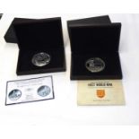 Cased silver 5oz "The Kings Speech" commemorative coin, 155.52gms with certificate of authentication
