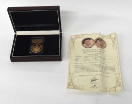 Gibraltar, Elizabeth II, 2018, The Falklands Conflict quintruple sovereign, 22ct gold, 39.94gms,