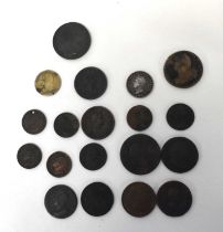 Quantity of George II, George III, George IV and William IV copper coinage to include pennies,