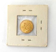 Gold American 2 ½ dollar 1903 coin with Liberty head