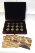 Commemorative coin set "Golden History of Powered Flight" cased with certificate of