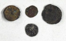 King Edward l farthing together with three other roamn and celtic coins - metal detector finds (4)