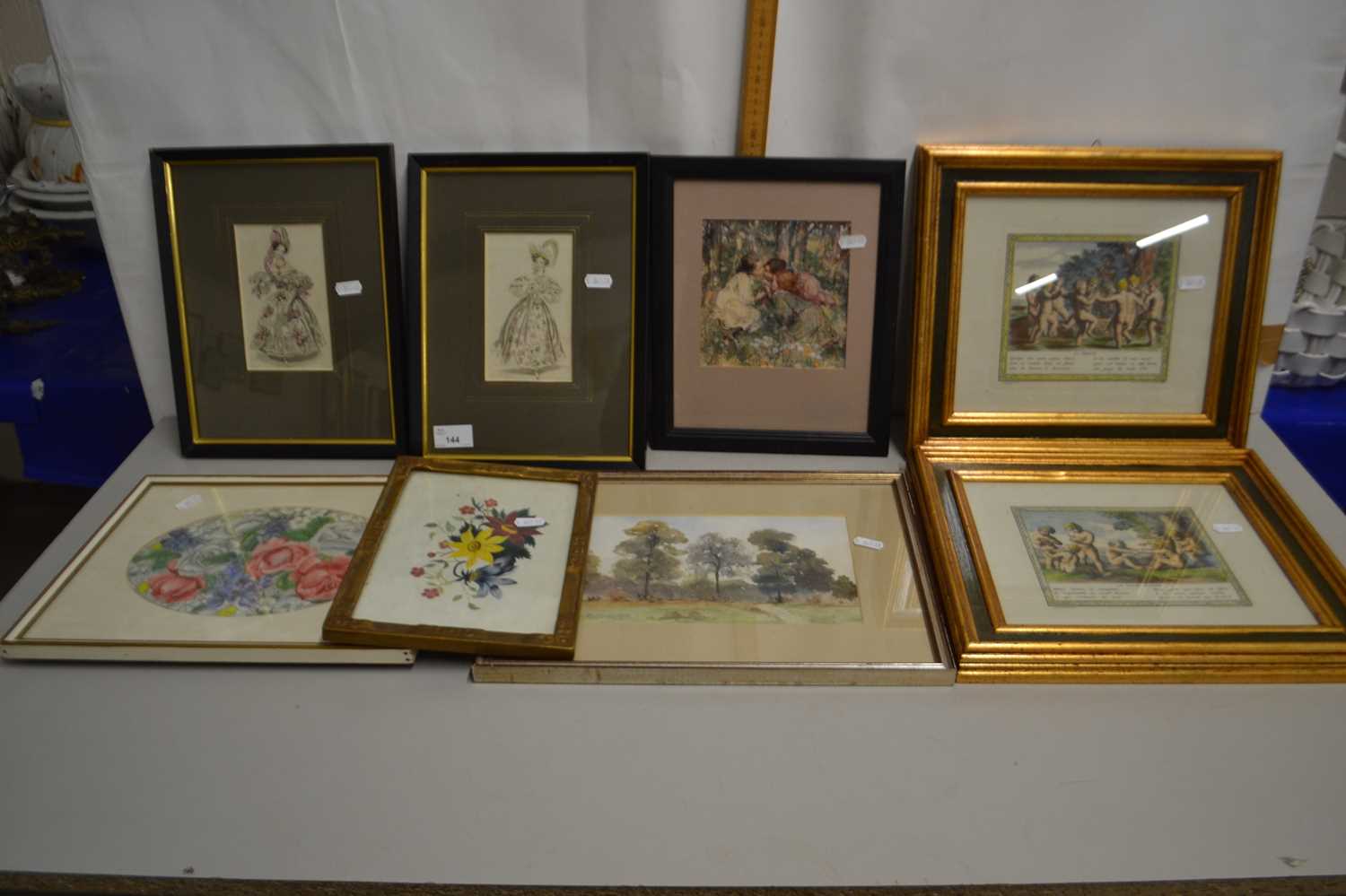 Mixed Lot: Various coloured prints to include reproduction classical prints, fashion prints and