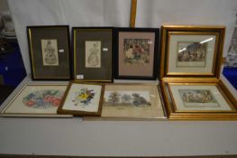 Mixed Lot: Various coloured prints to include reproduction classical prints, fashion prints and