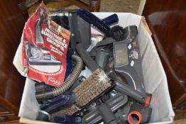 Box of various Kirby vacuum cleaner attachments