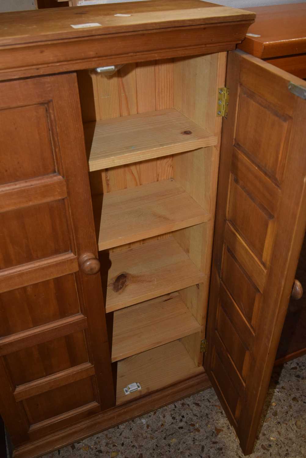 Pine two door cupboard - Image 2 of 2