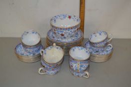 Quantity of various Osborne floral decorated tea wares