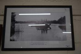 Salhouse, Boat on the Broads 1921, reproduction photograph from the Francis Frith Collection, framed