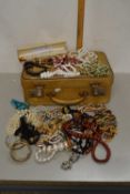 Case of various assorted costume jewellery