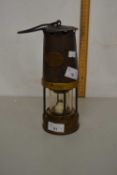 Vintage miners lamp marked 168