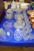 Mixed Lot: Various assorted glass bowls, tazzas, dishes etc