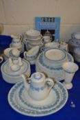 Quantity of Wedgwood vine decorated dinner and tea wares