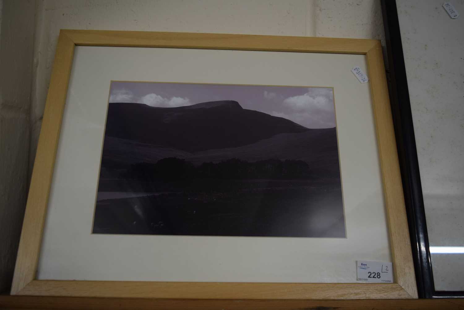 Hillside photograph and a print of a quayside (2)