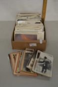 A box of various, mainly early 20th Century postcards