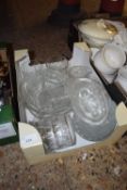 Box of various kitchen glass wares