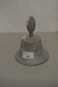 An aluminium bell cast with the metal from a German aircraft shot down over Britain