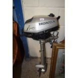 A Honda outboard motor