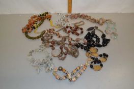 A large bag of mainly costume jewellery, necklaces