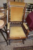 An Edwardian American style rocking chair