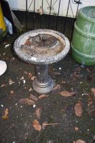 Concrete bird bath