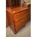 A pine four drawer chest of drawers