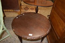 20th Century circular mahogany coffee table