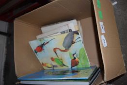 Box of various assorted ornithology books
