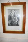 Monochrome print The Virgin Mary