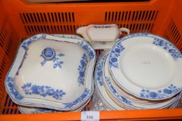 Quantity of Copeland Spode blue and white dinner wares