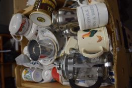 Mixed Lot: Cafetiere and a quantity of mugs and tea wares