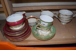 Mixed Lot: Assorted decorative tea wares