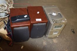 JVC mini hi-fi system and speakers