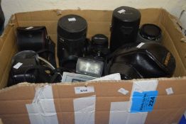 Quantity of assorted cameras, lenses and other accessories