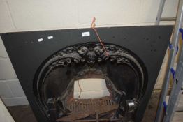 Cast iron inset fire place