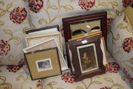 Mixed Lot: Various assorted pictures and prints to include a range of framed book plates, floral