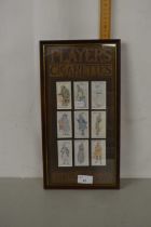 John Player & Sons framed cigarette cards