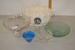 Mixed Lot: Wedgwood Franklin bowl together with various glass wares etc