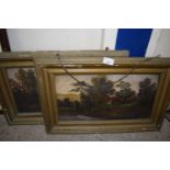 Late 19th Century school pair of oil on board studies of country cottages