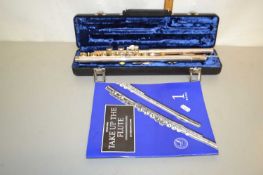 An Arbiter of London cased flute and further music book