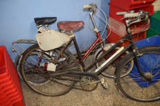 Vintage Raleigh Sports ladies bike together with a further Puch bike (2)