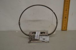 Small WMF silver plated stand with looped handle
