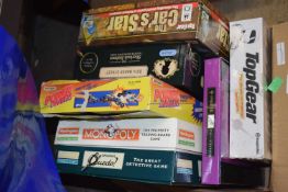 Box of various board games