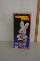 A Duracell drumming bunny, boxed