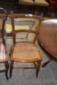 Early 20th Century cane seated bedroom chair