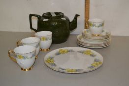 Quantity of Royal Imperial tea wares and a further green teapot