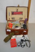 Small sewing box and contents