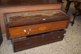 Two drawers from Georgian secretaire cabinets