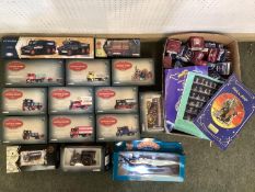 A collection of myth and magic models in original boxes together with a collection of boxed corgi